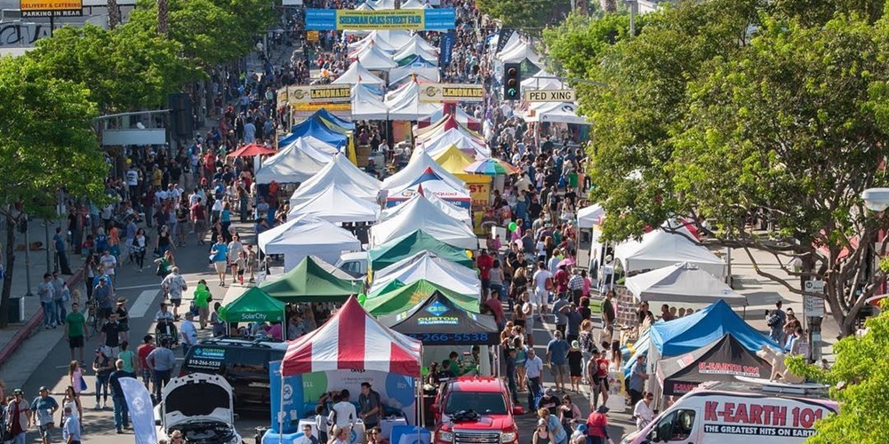 Shot of Sherman Oaks Street Fair